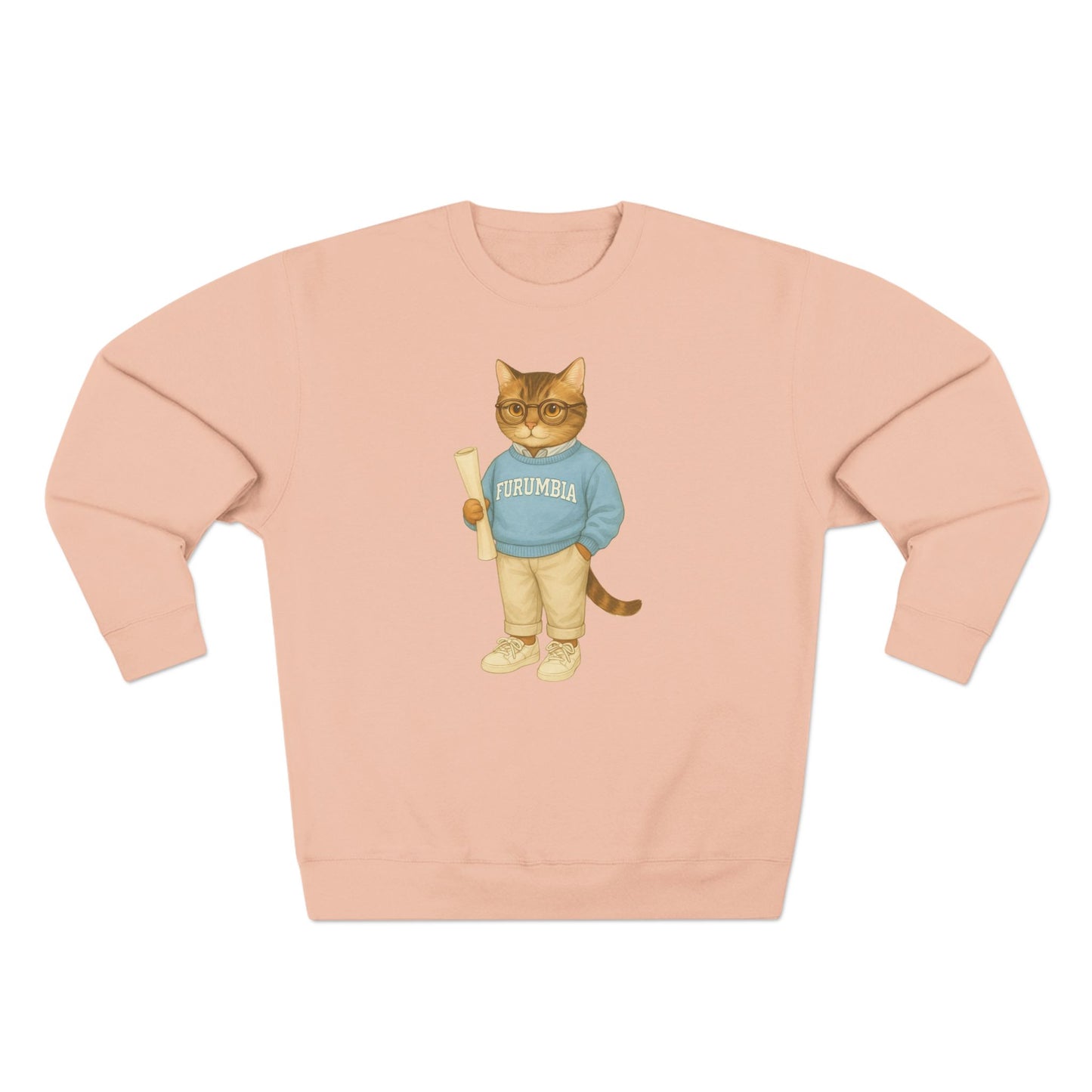 Ivy League Cats Columbia Sweatshirt | Cozy Unisex Crewneck
