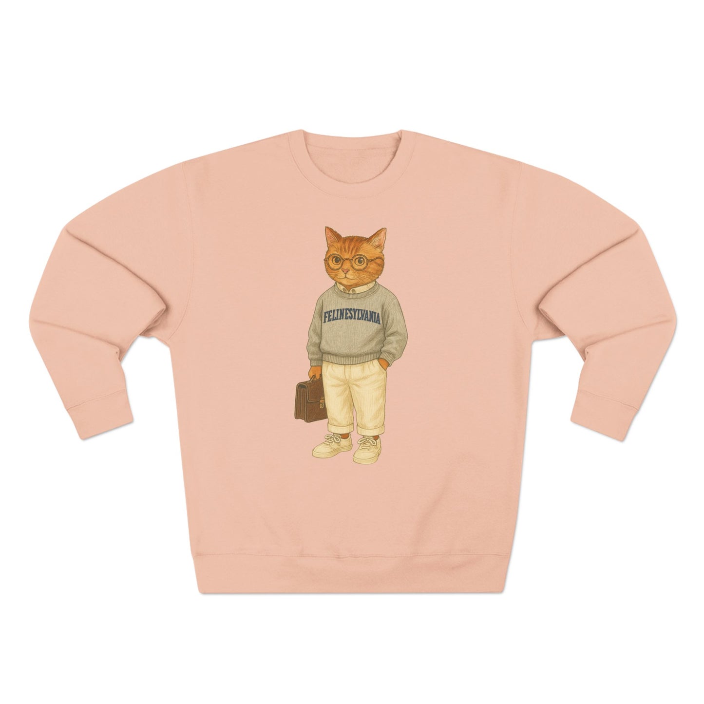 Ivy League Cats Penn Sweatshirt | Cozy Unisex Crewneck