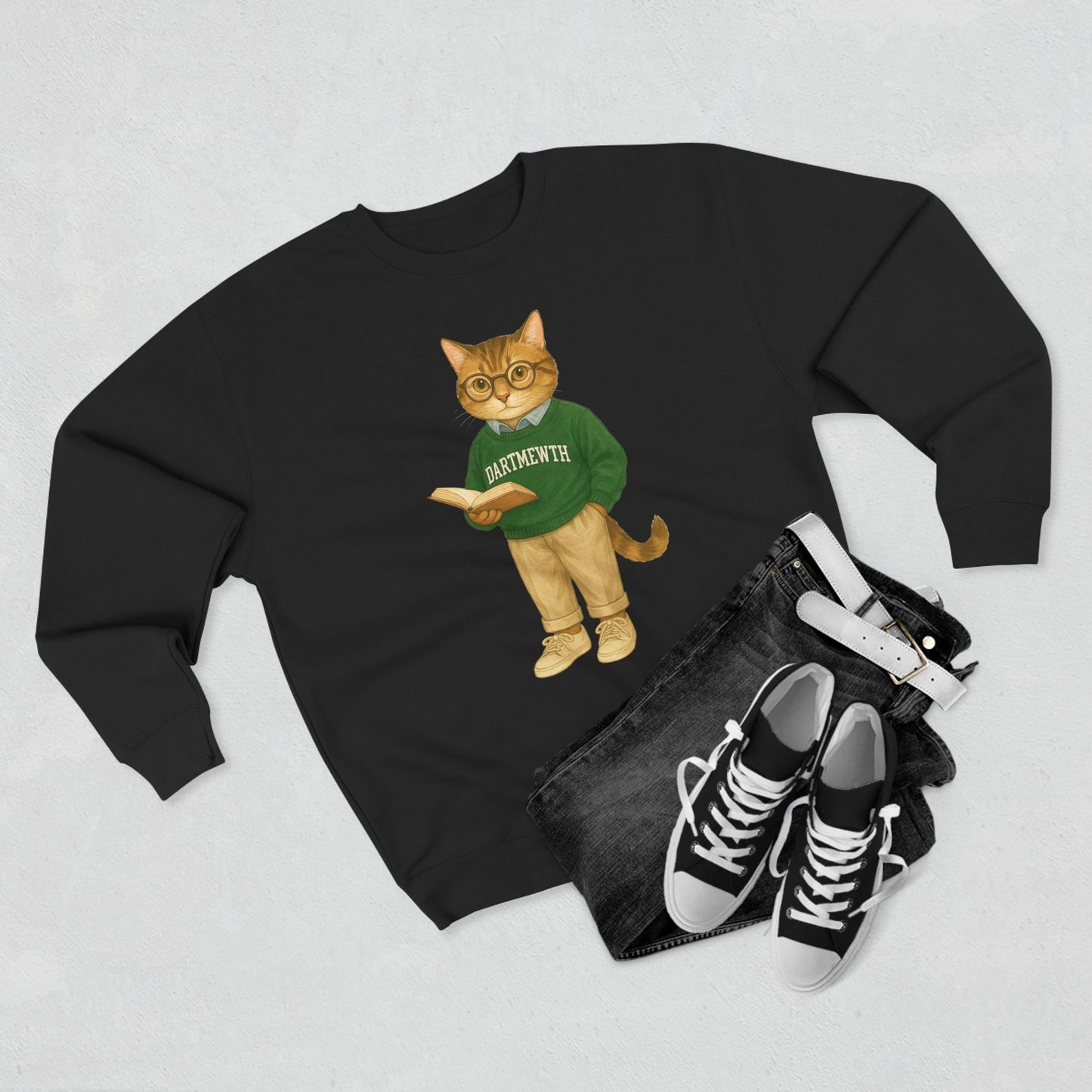 Ivy League Cats Dartmouth Sweatshirt | Cozy Unisex Crewneck