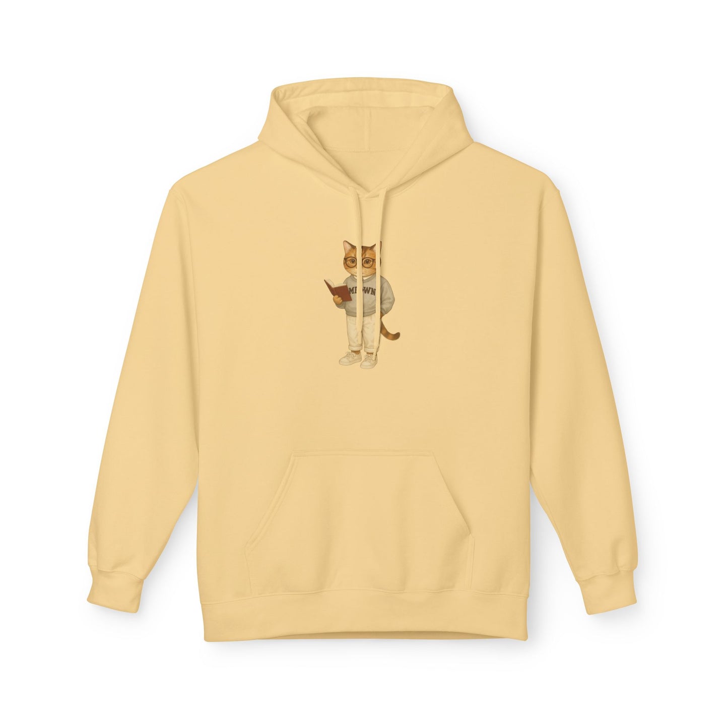 Ivy League Cats Brown Hoodie| Cozy Unisex Hoodie