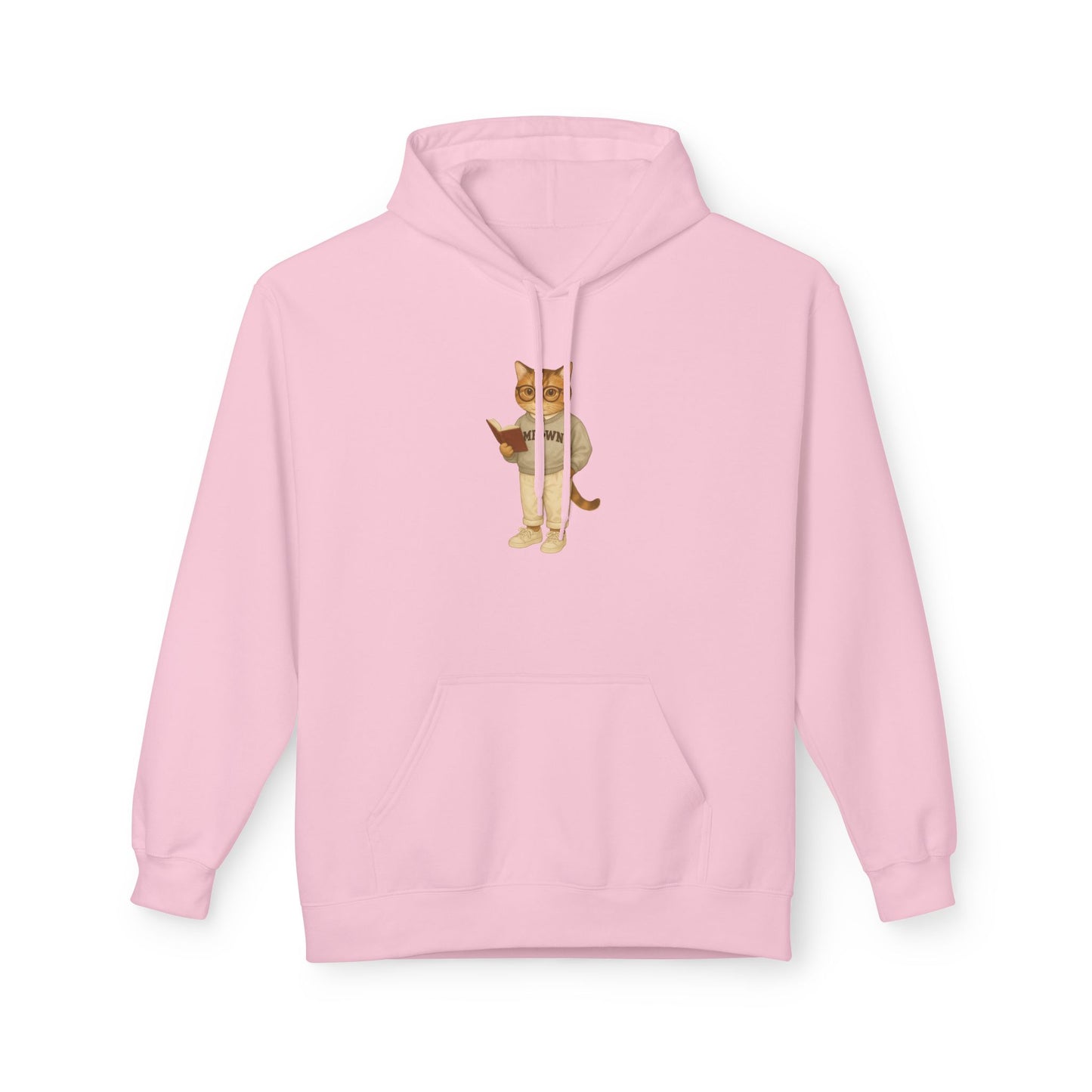 Ivy League Cats Brown Hoodie| Cozy Unisex Hoodie