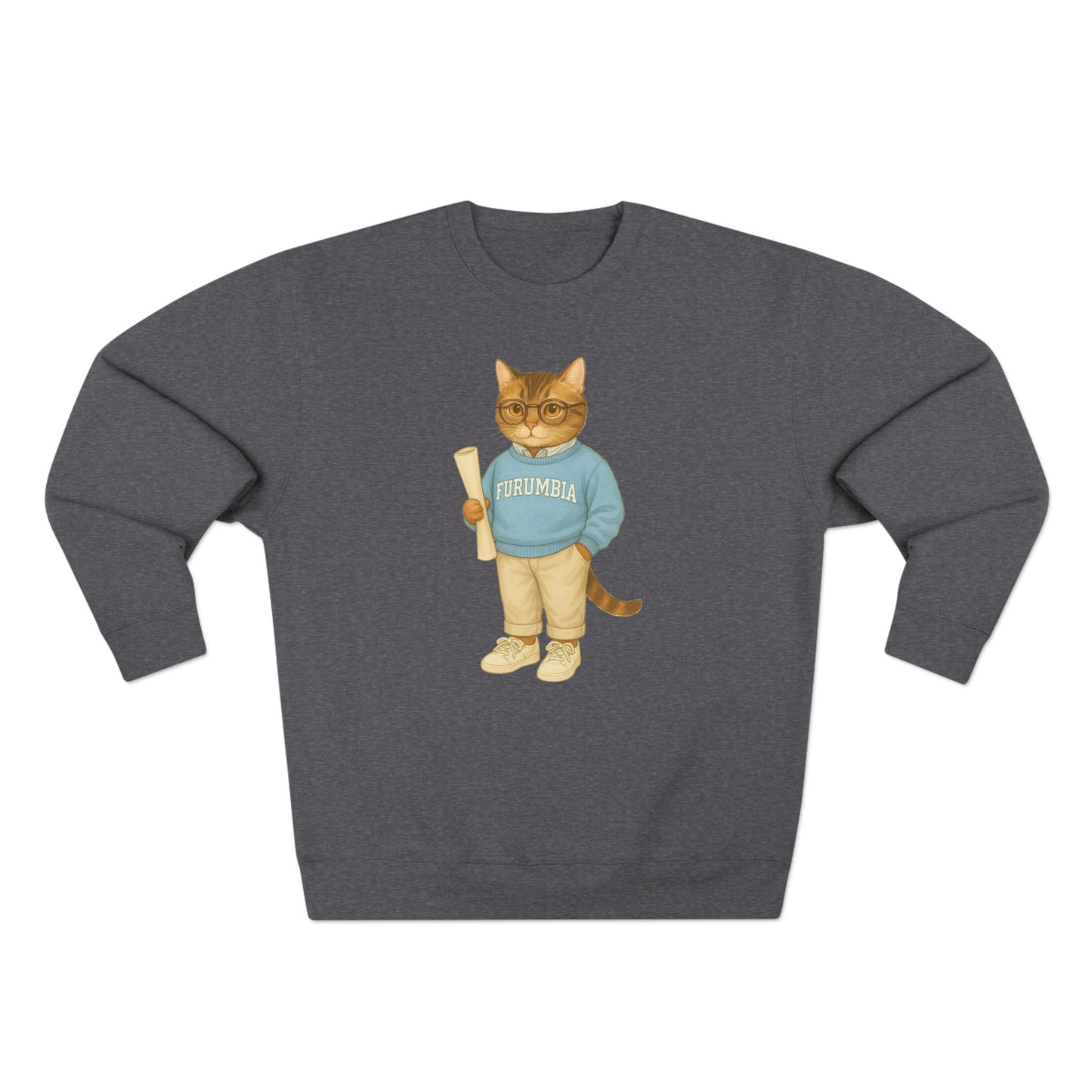 Ivy League Cats Columbia Sweatshirt | Cozy Unisex Crewneck