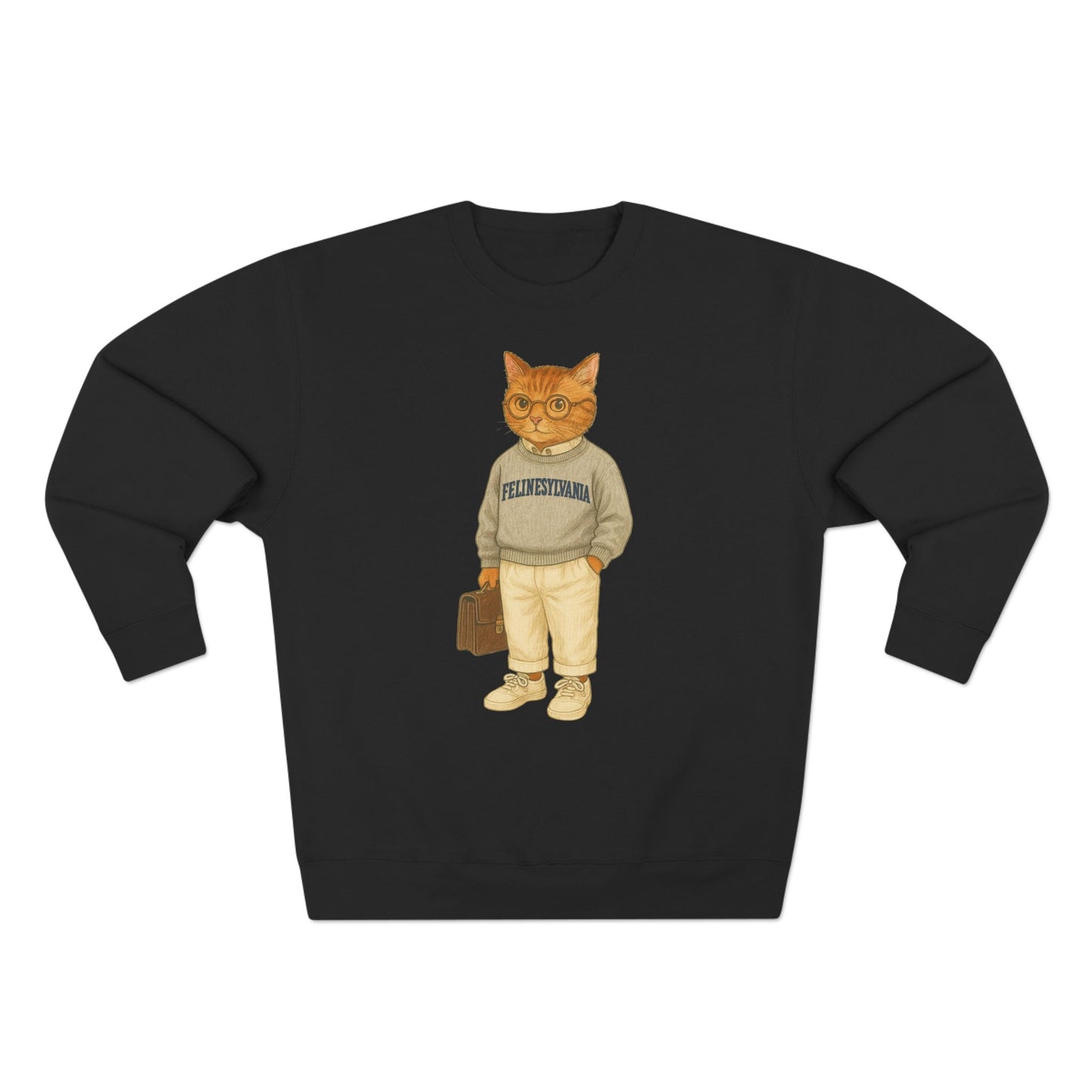 Ivy League Cats Penn Sweatshirt | Cozy Unisex Crewneck