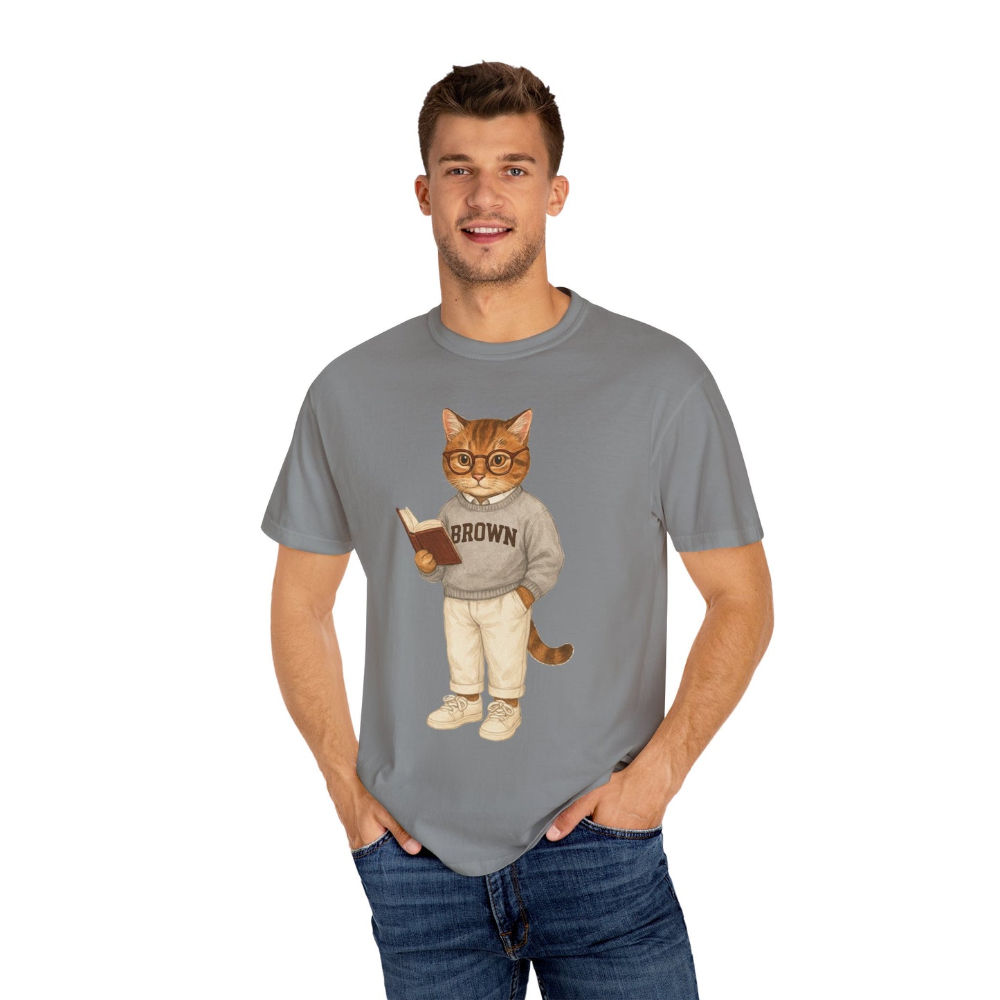 Ivy League Cats - Brown T-Shirt