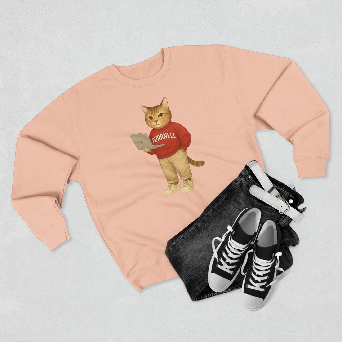 Ivy League Cats Cornell Sweatshirt| Cozy Unisex Crewneck