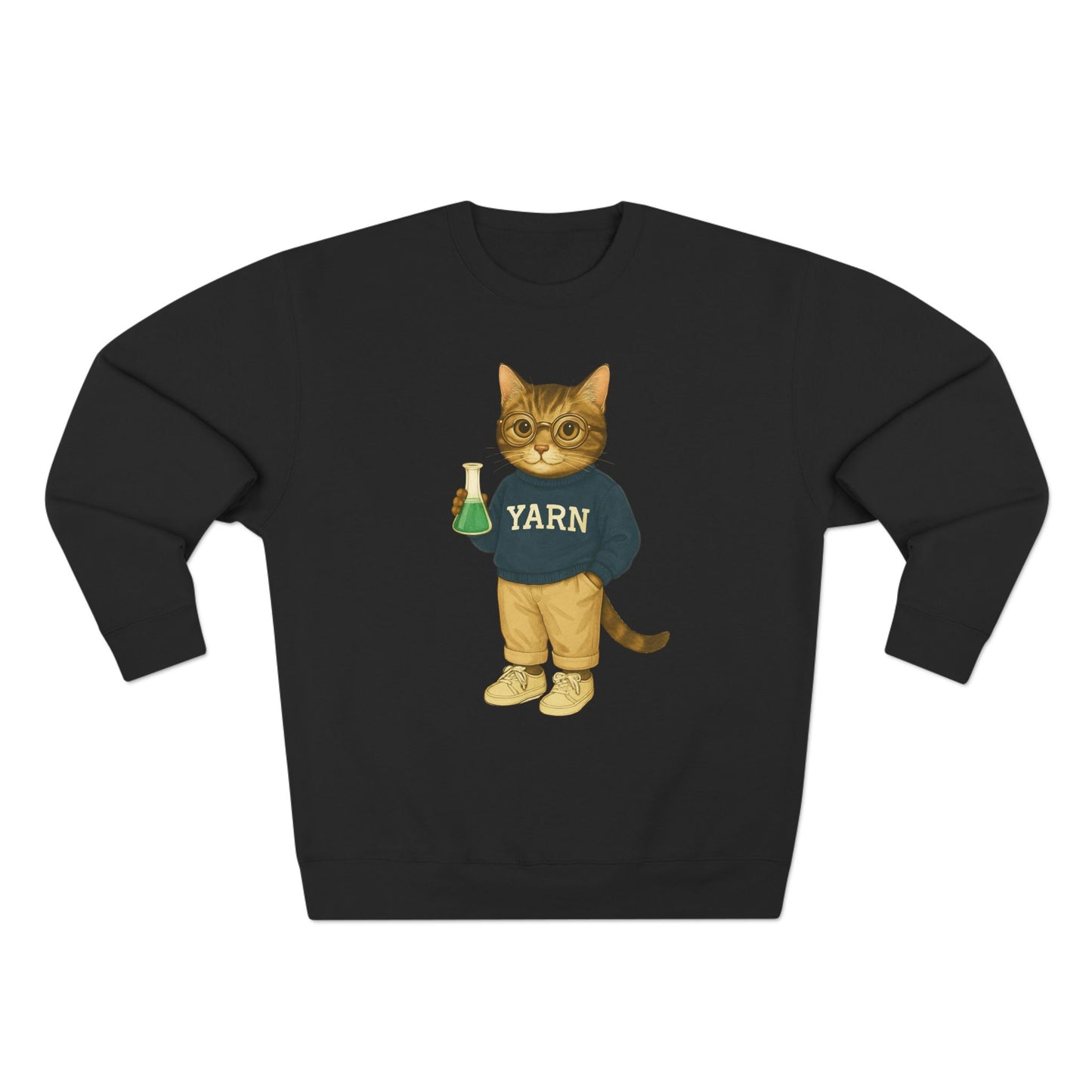 Ivy League Cats Yale Sweatshirt | Cozy Unisex Crewneck