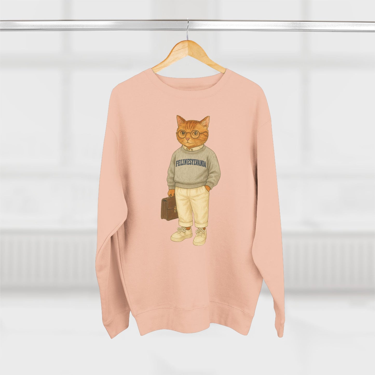 Ivy League Cats Penn Sweatshirt | Cozy Unisex Crewneck
