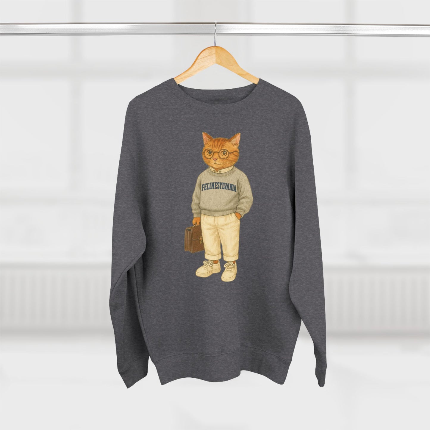 Ivy League Cats Penn Sweatshirt | Cozy Unisex Crewneck