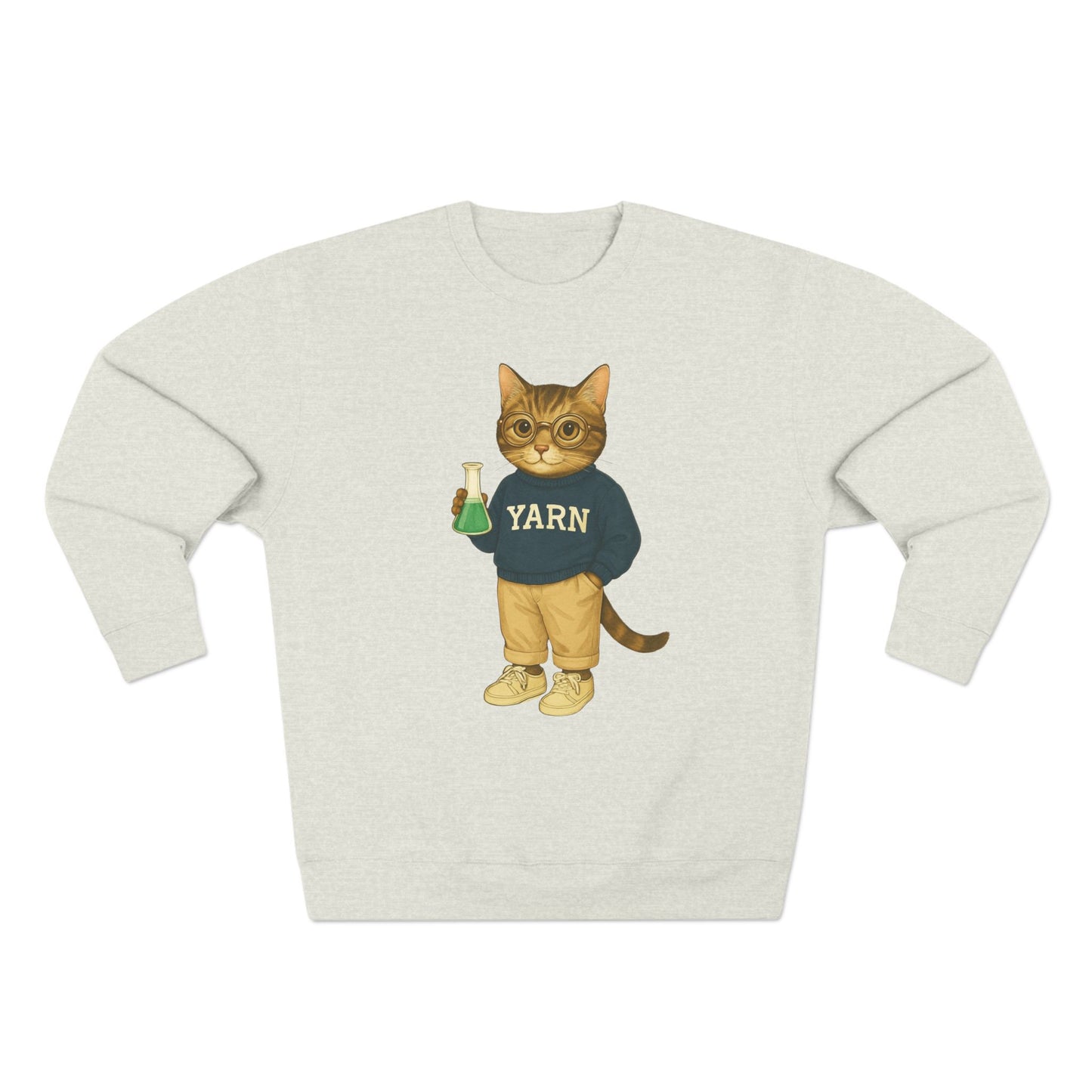 Ivy League Cats Yale Sweatshirt | Cozy Unisex Crewneck
