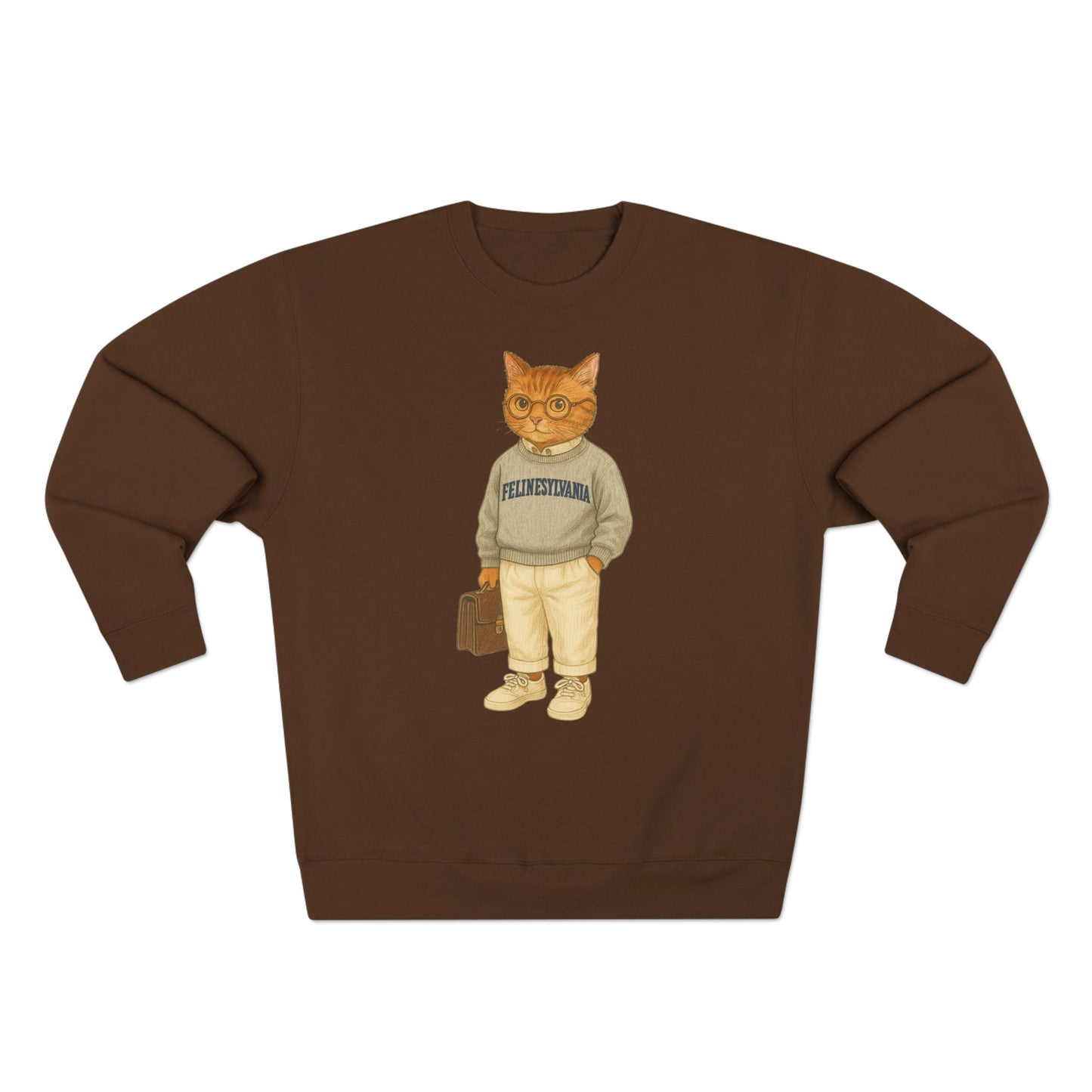 Ivy League Cats Penn Sweatshirt | Cozy Unisex Crewneck