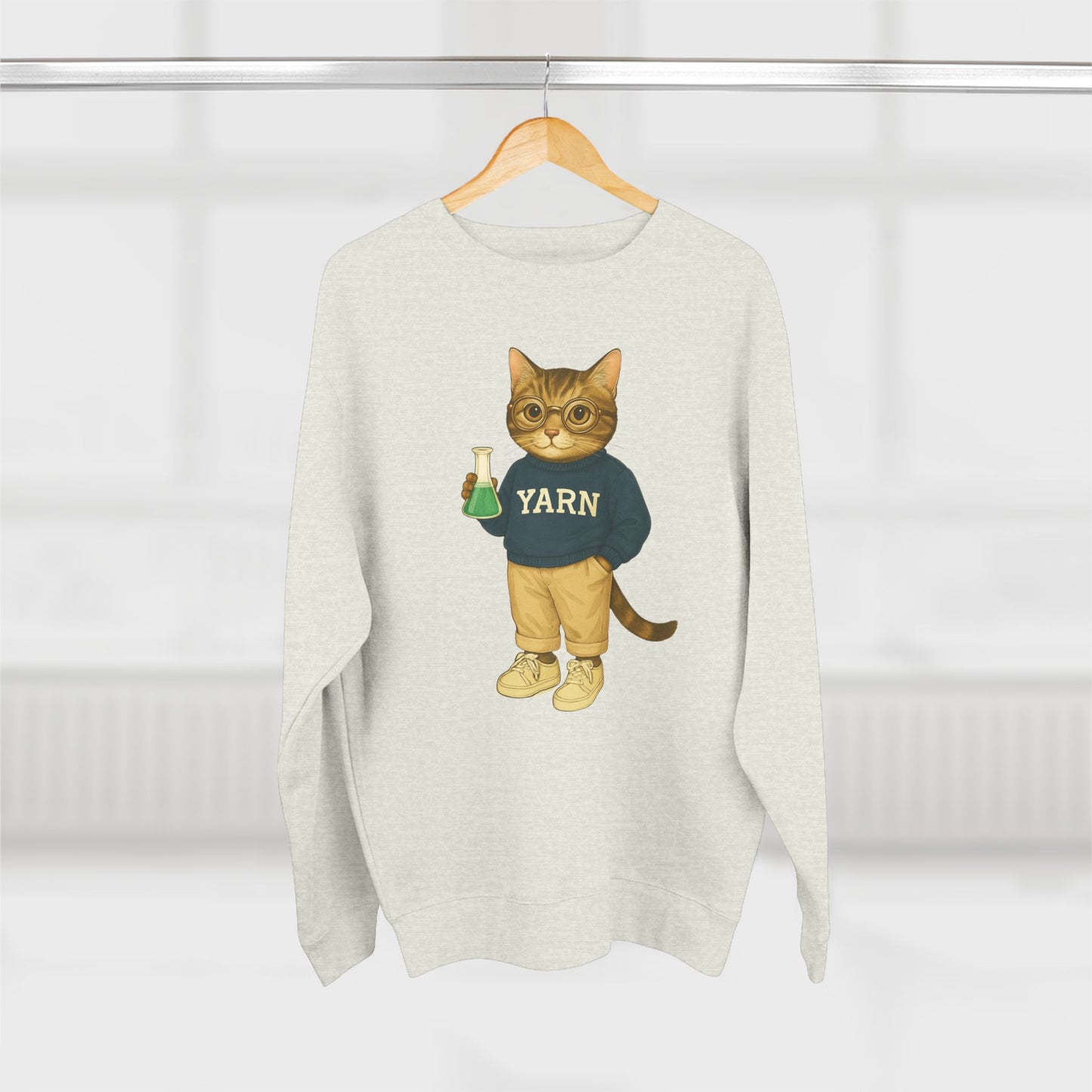 Ivy League Cats Yale Sweatshirt | Cozy Unisex Crewneck