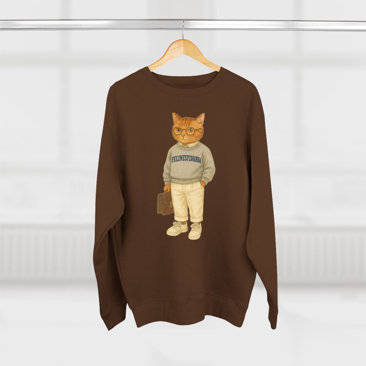 Ivy League Cats Penn Sweatshirt | Cozy Unisex Crewneck