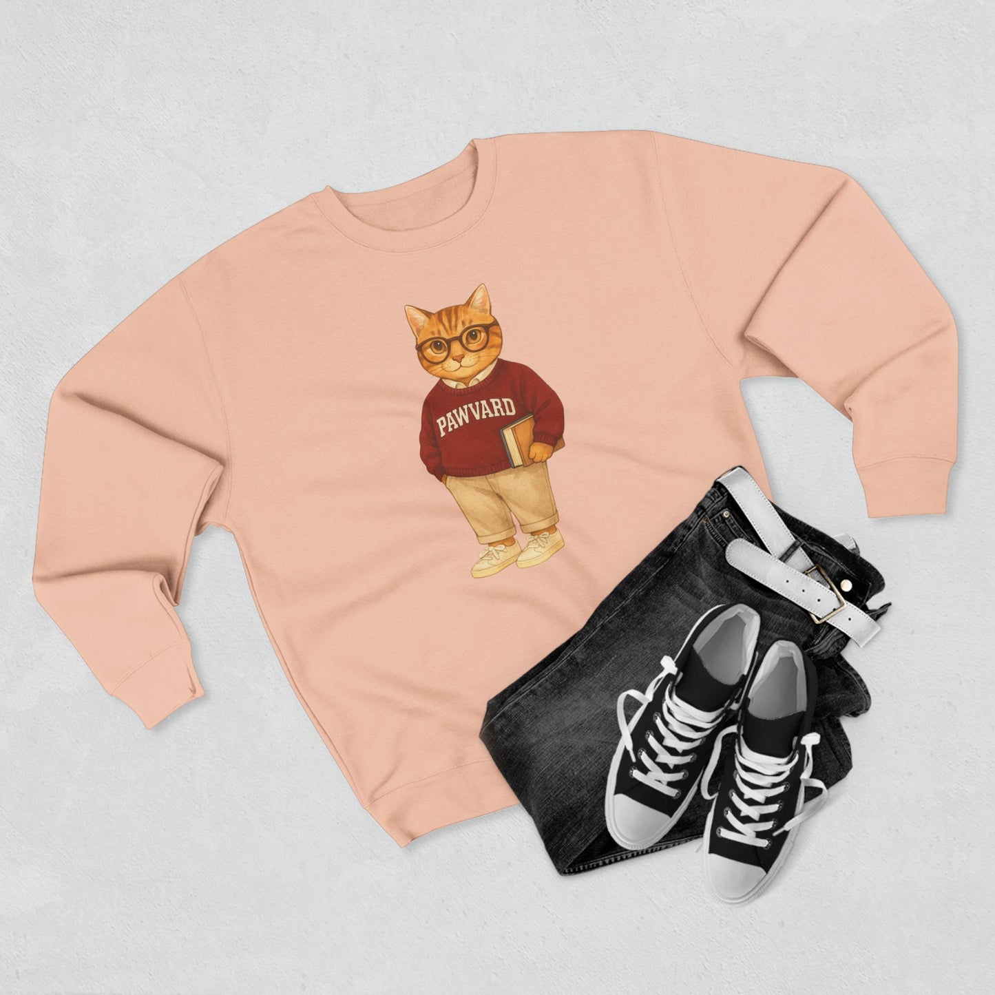 Ivy League Cats Harvard Sweatshirt | Cozy Unisex Crewneck