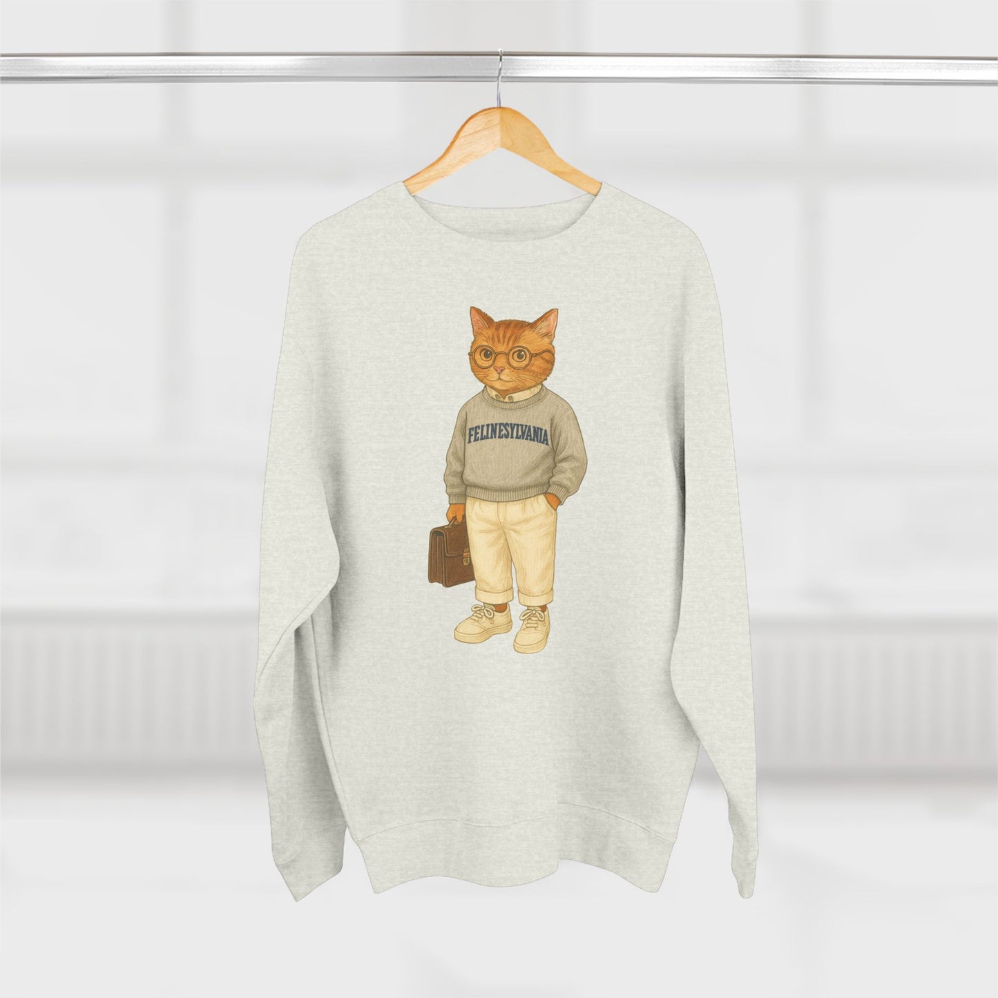 Ivy League Cats Penn Sweatshirt | Cozy Unisex Crewneck