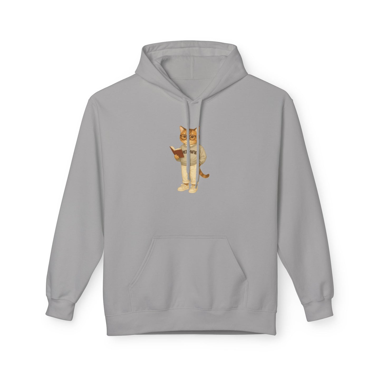 Ivy League Cats Brown Hoodie| Cozy Unisex Hoodie