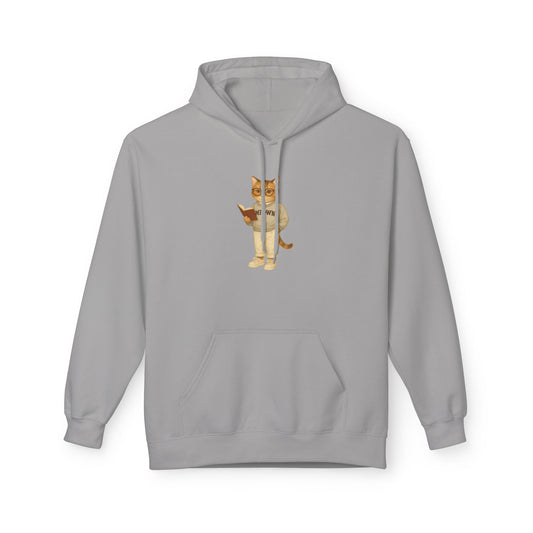 Ivy League Cats Brown Hoodie| Cozy Unisex Hoodie