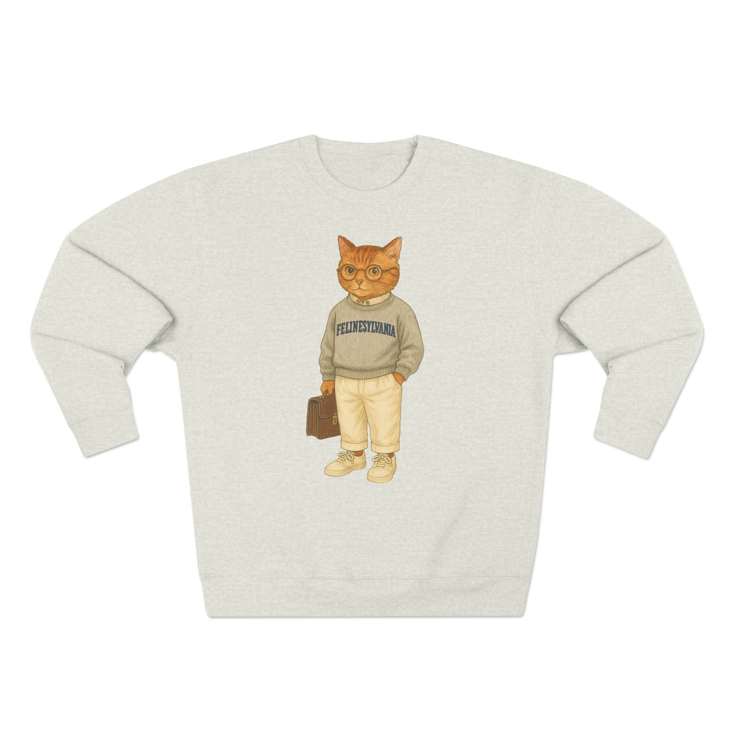 Ivy League Cats Penn Sweatshirt | Cozy Unisex Crewneck