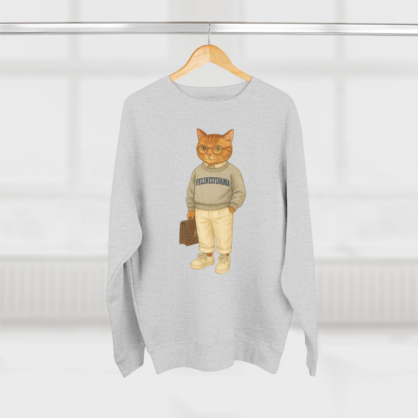Ivy League Cats Penn Sweatshirt | Cozy Unisex Crewneck