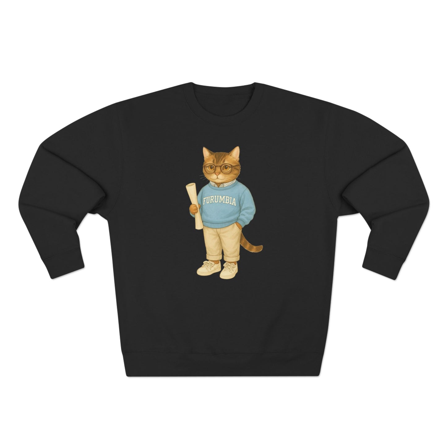 Ivy League Cats Columbia Sweatshirt | Cozy Unisex Crewneck