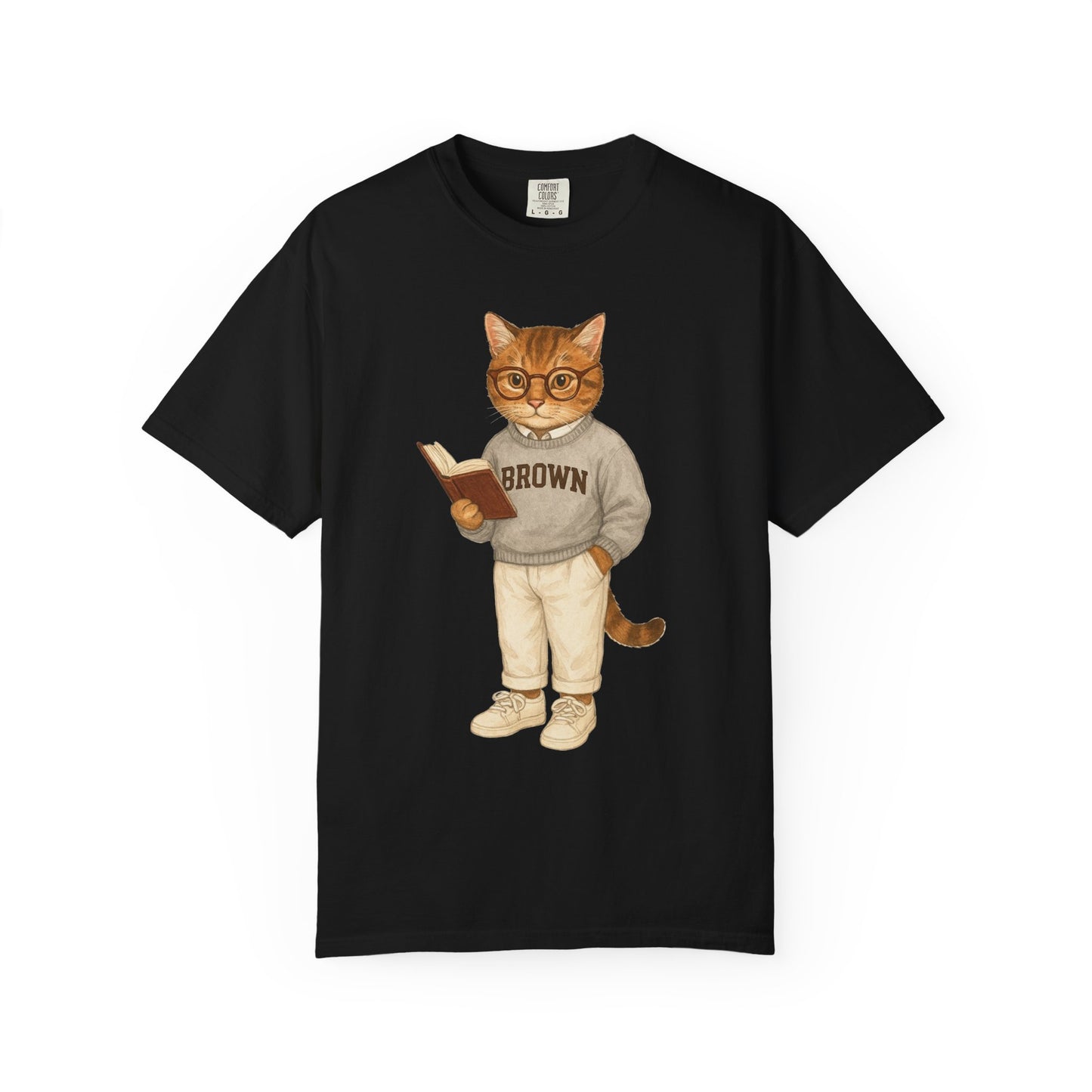 Ivy League Cats - Brown T-Shirt