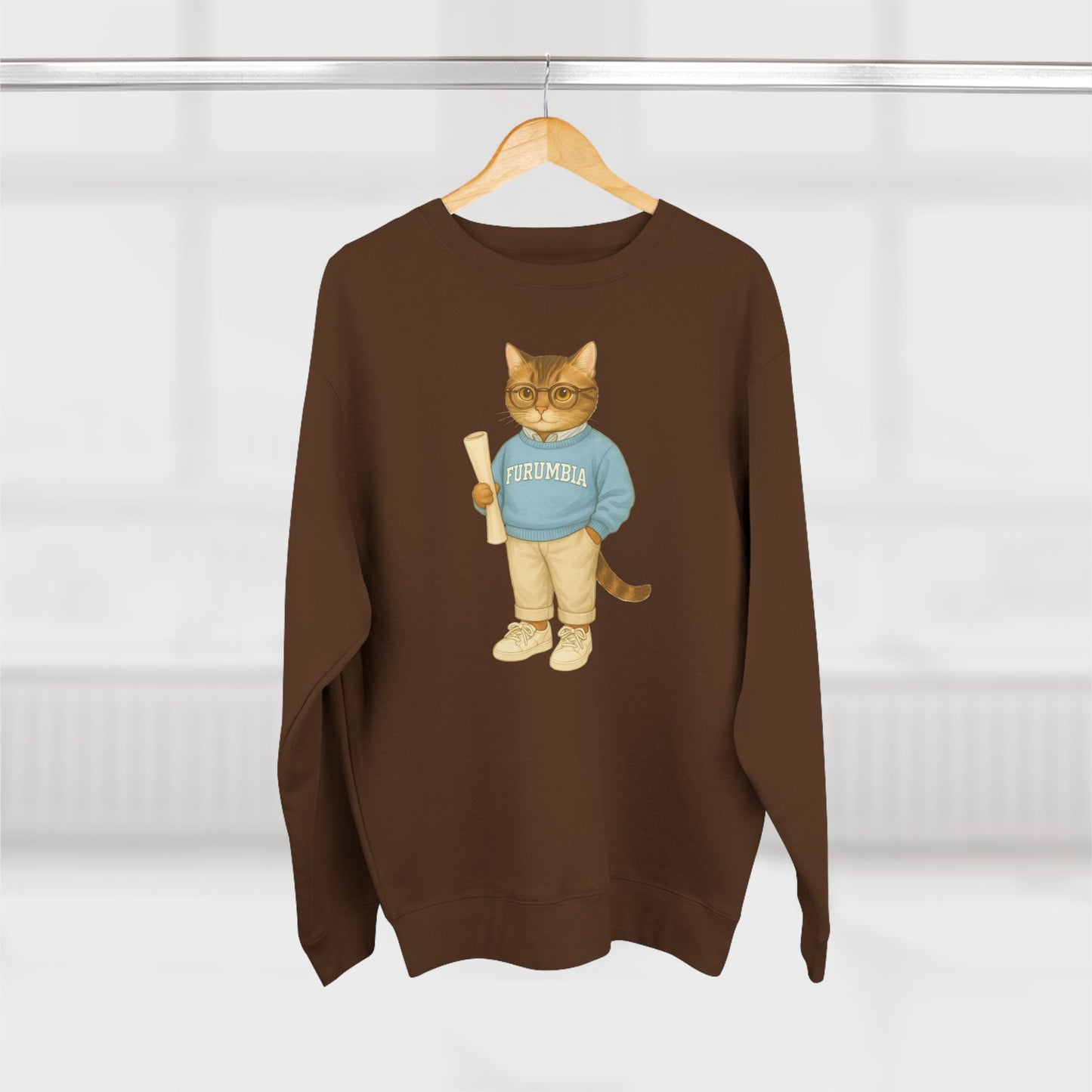 Ivy League Cats Columbia Sweatshirt | Cozy Unisex Crewneck