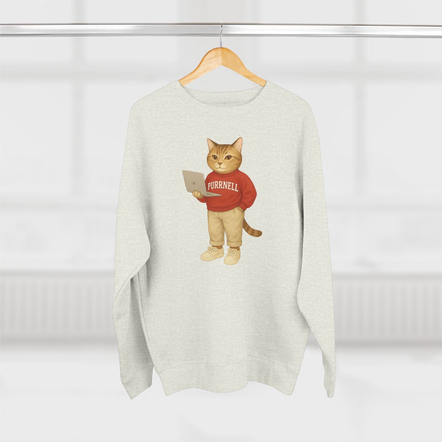 Ivy League Cats Cornell Sweatshirt| Cozy Unisex Crewneck