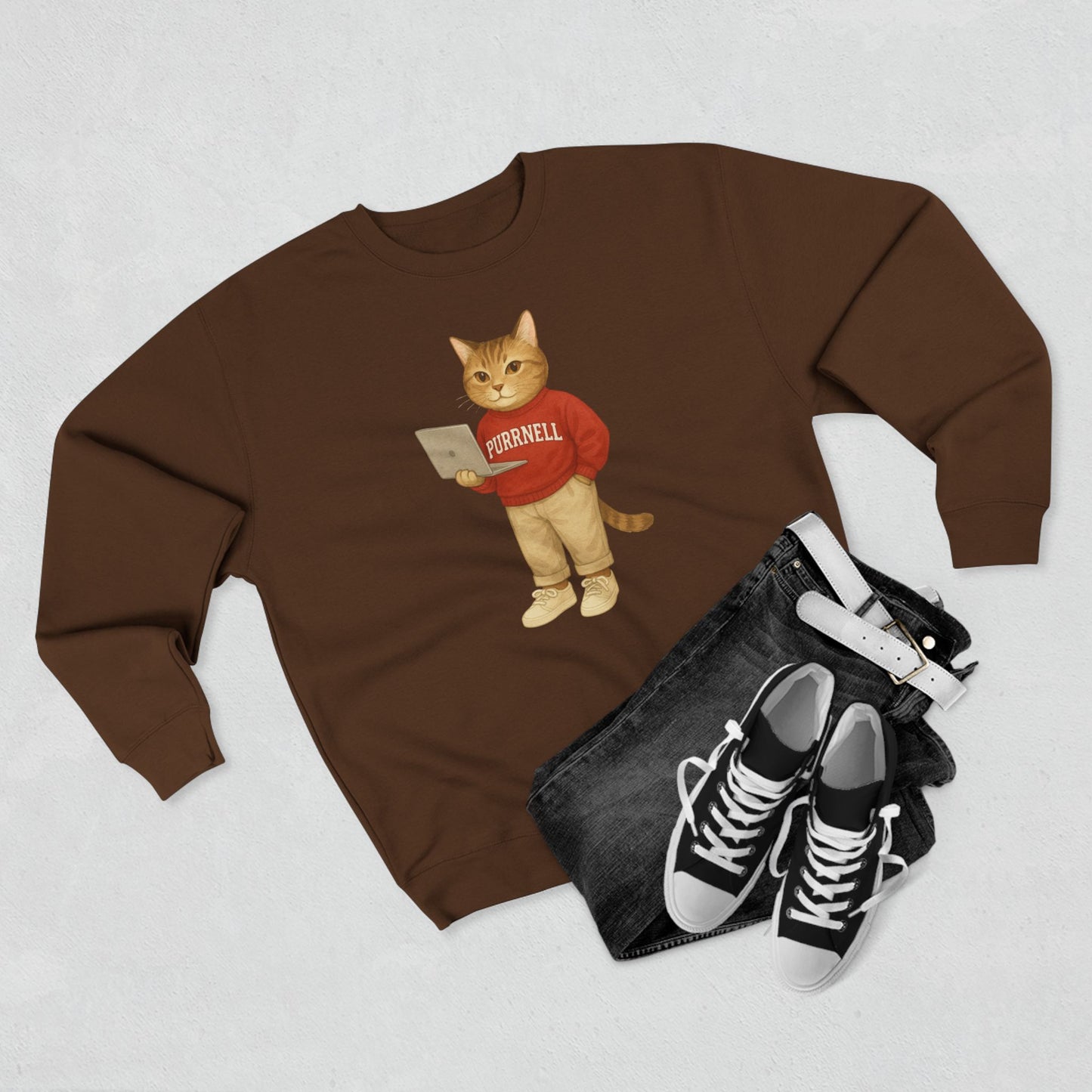 Ivy League Cats Cornell Sweatshirt| Cozy Unisex Crewneck