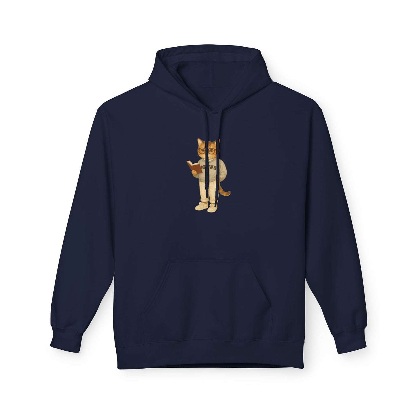 Ivy League Cats Brown Hoodie| Cozy Unisex Hoodie