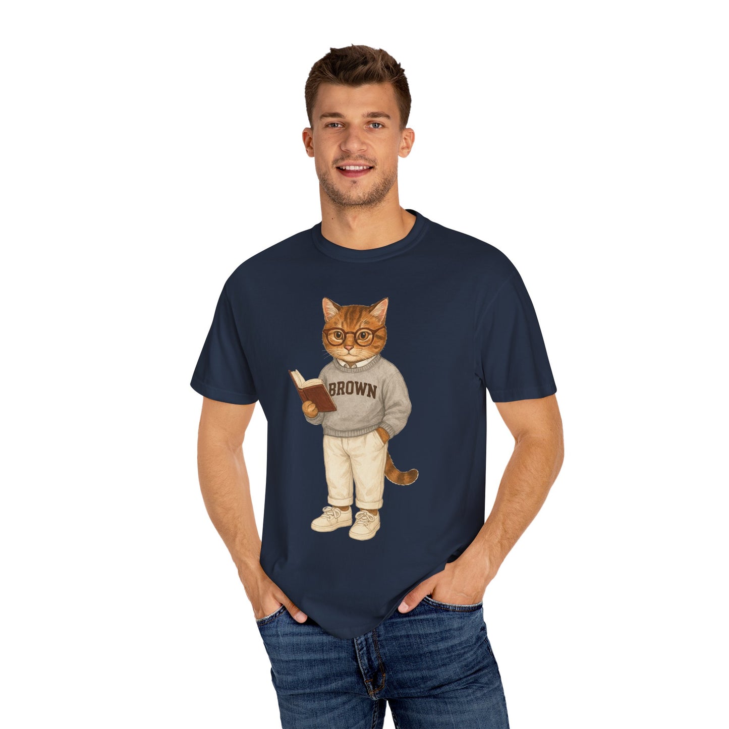 Ivy League Cats - Brown T-Shirt