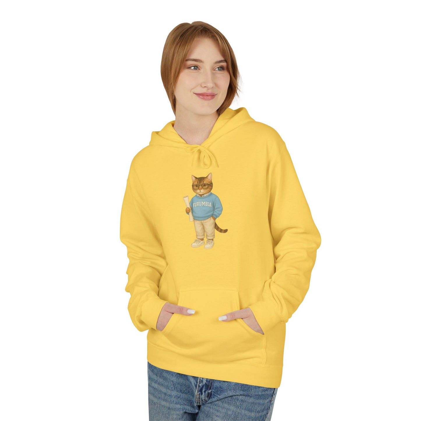 Ivy League Cats Columbia Hoodie| Cozy Unisex Hoodie