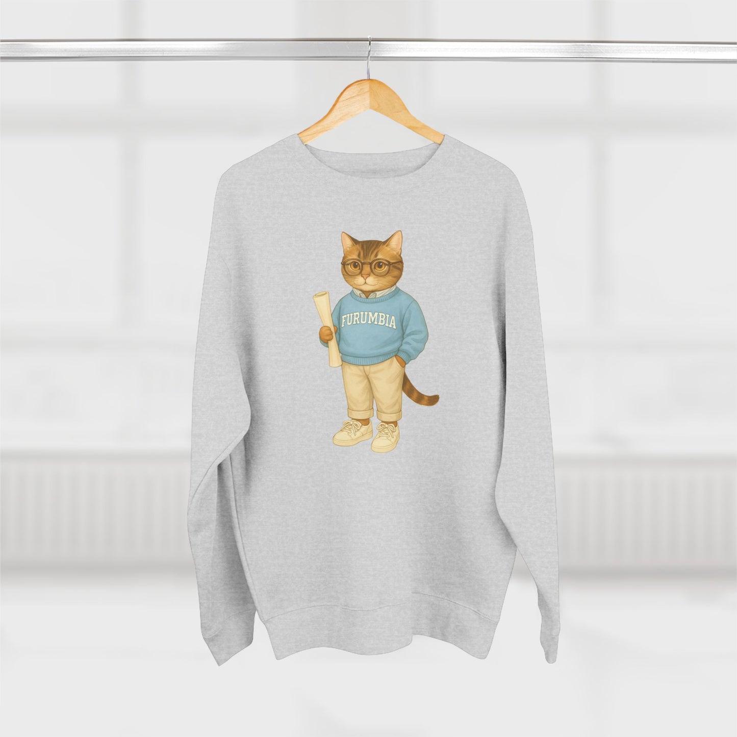 Ivy League Cats Columbia Sweatshirt | Cozy Unisex Crewneck