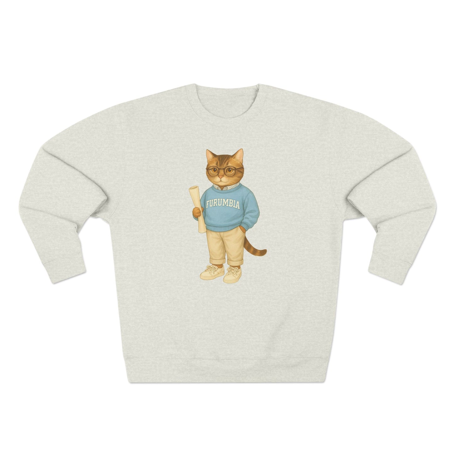 Ivy League Cats Columbia Sweatshirt | Cozy Unisex Crewneck