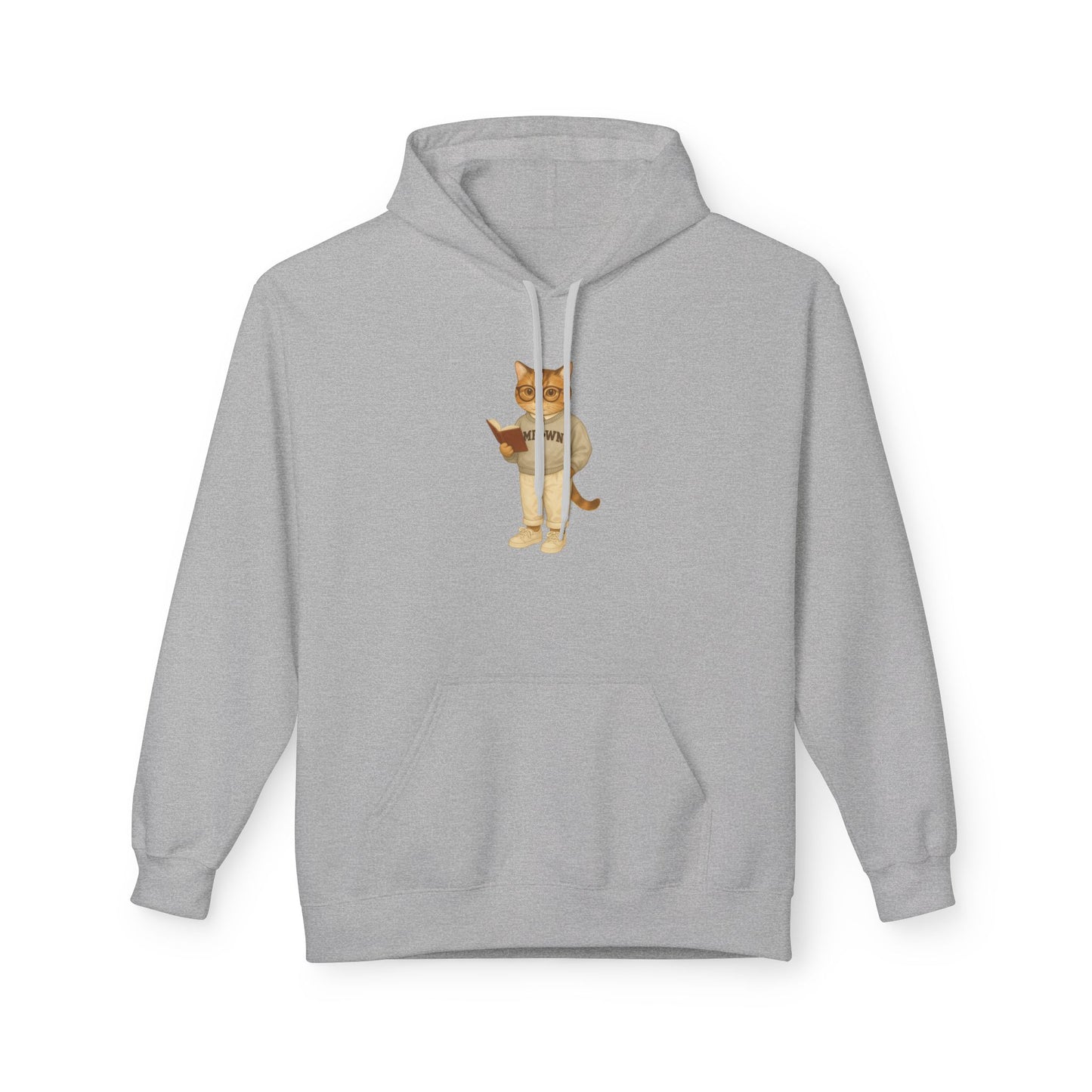 Ivy League Cats Brown Hoodie| Cozy Unisex Hoodie