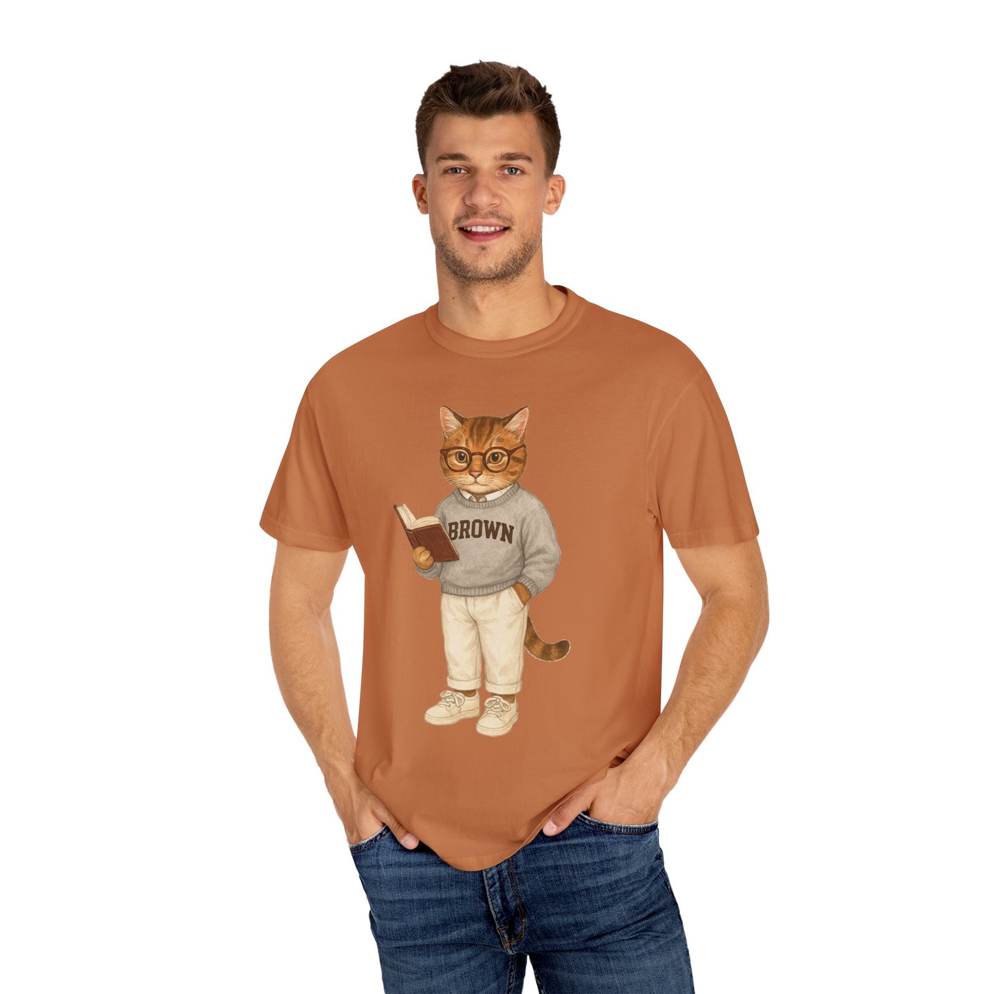 Ivy League Cats - Brown T-Shirt