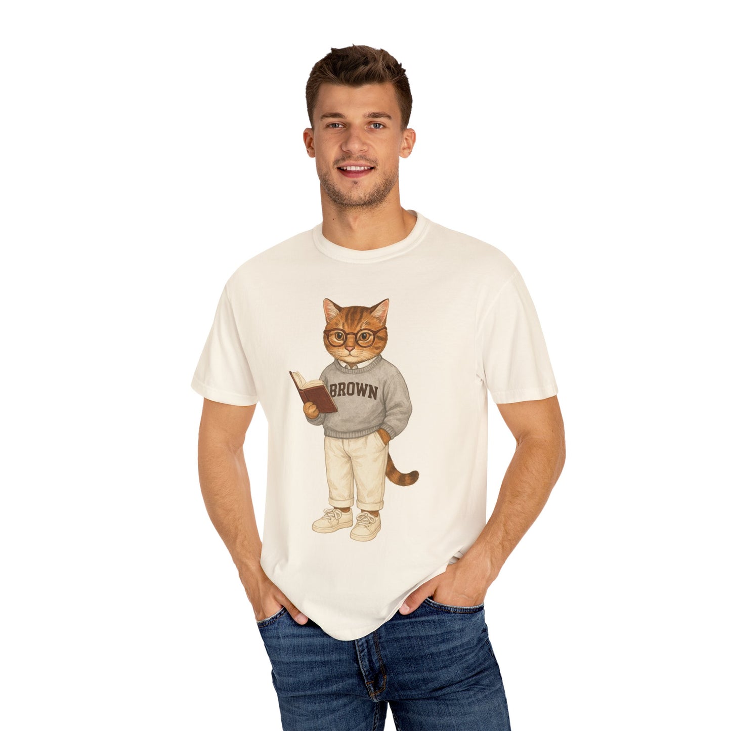 Ivy League Cats - Brown T-Shirt