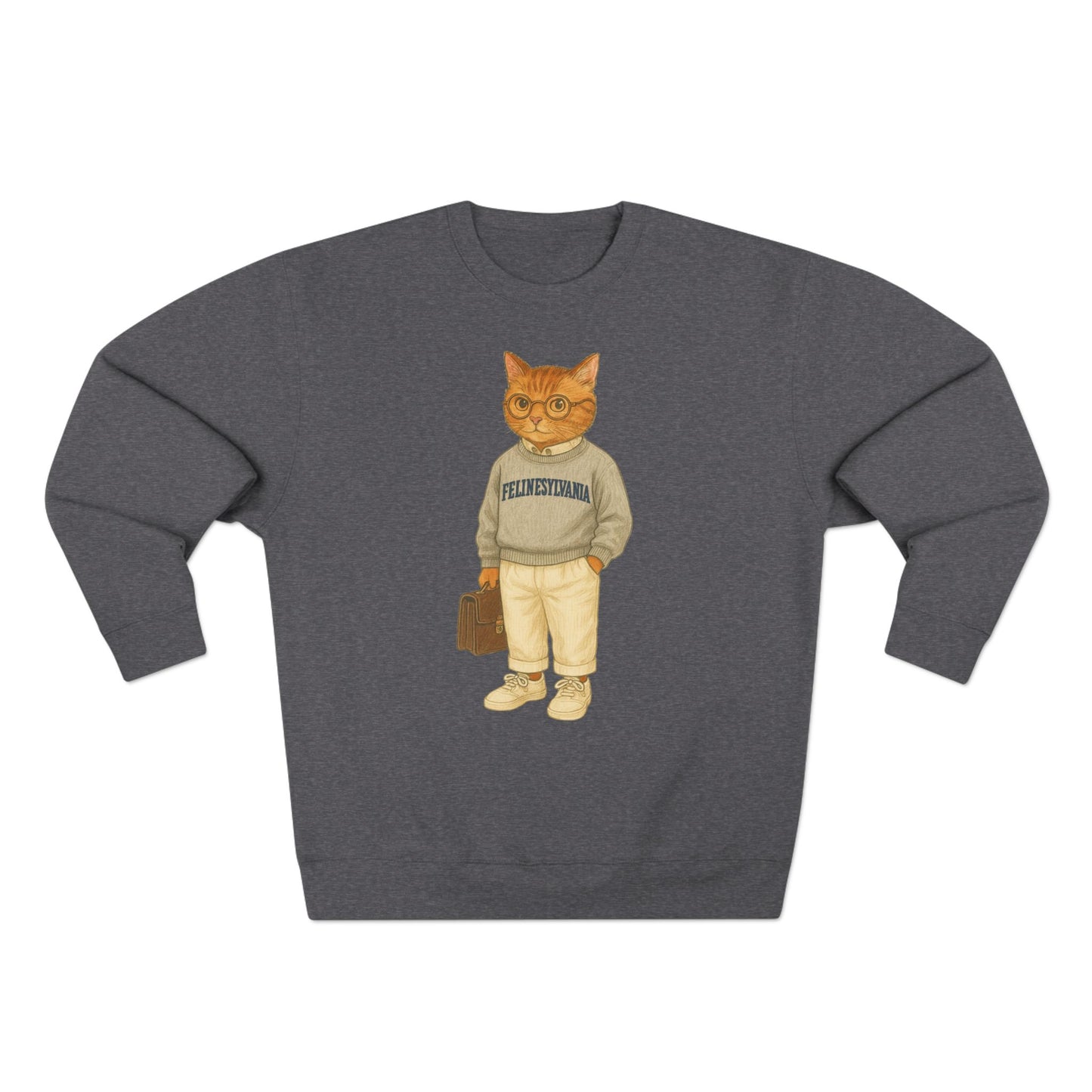 Ivy League Cats Penn Sweatshirt | Cozy Unisex Crewneck