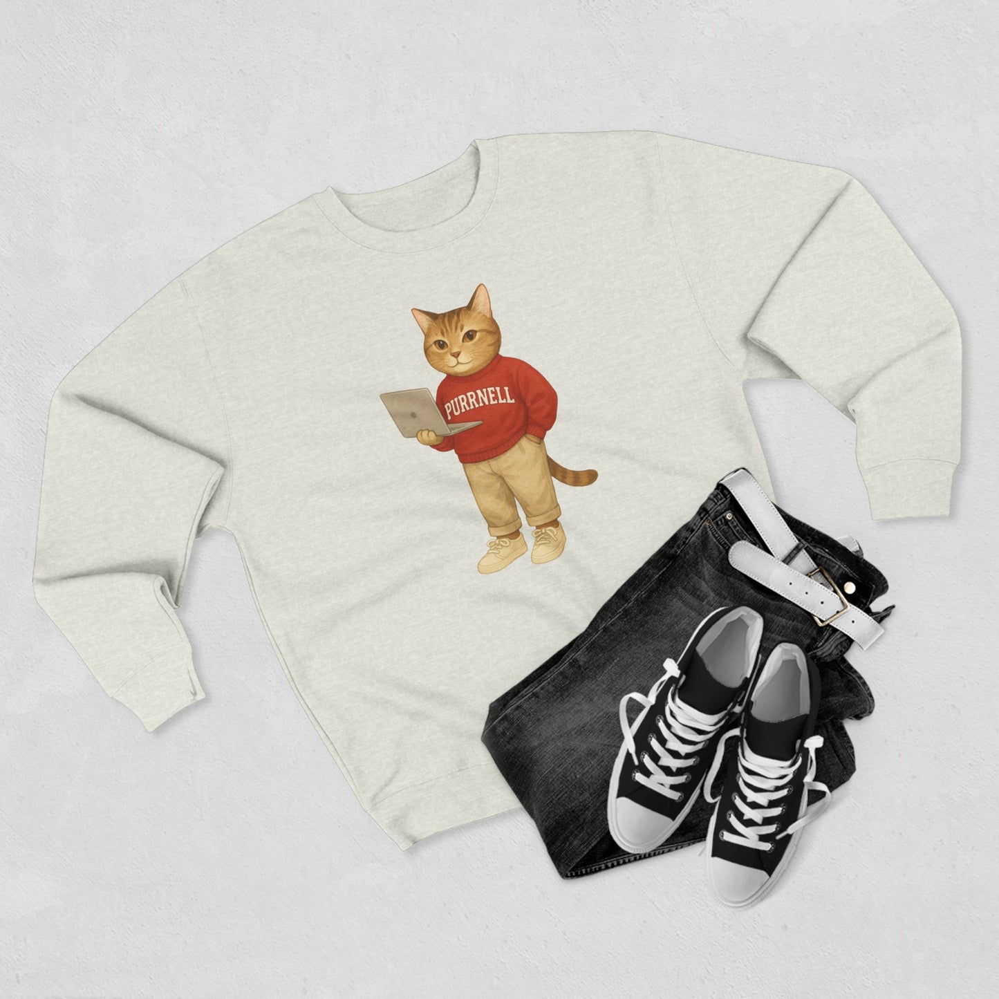 Ivy League Cats Cornell Sweatshirt| Cozy Unisex Crewneck