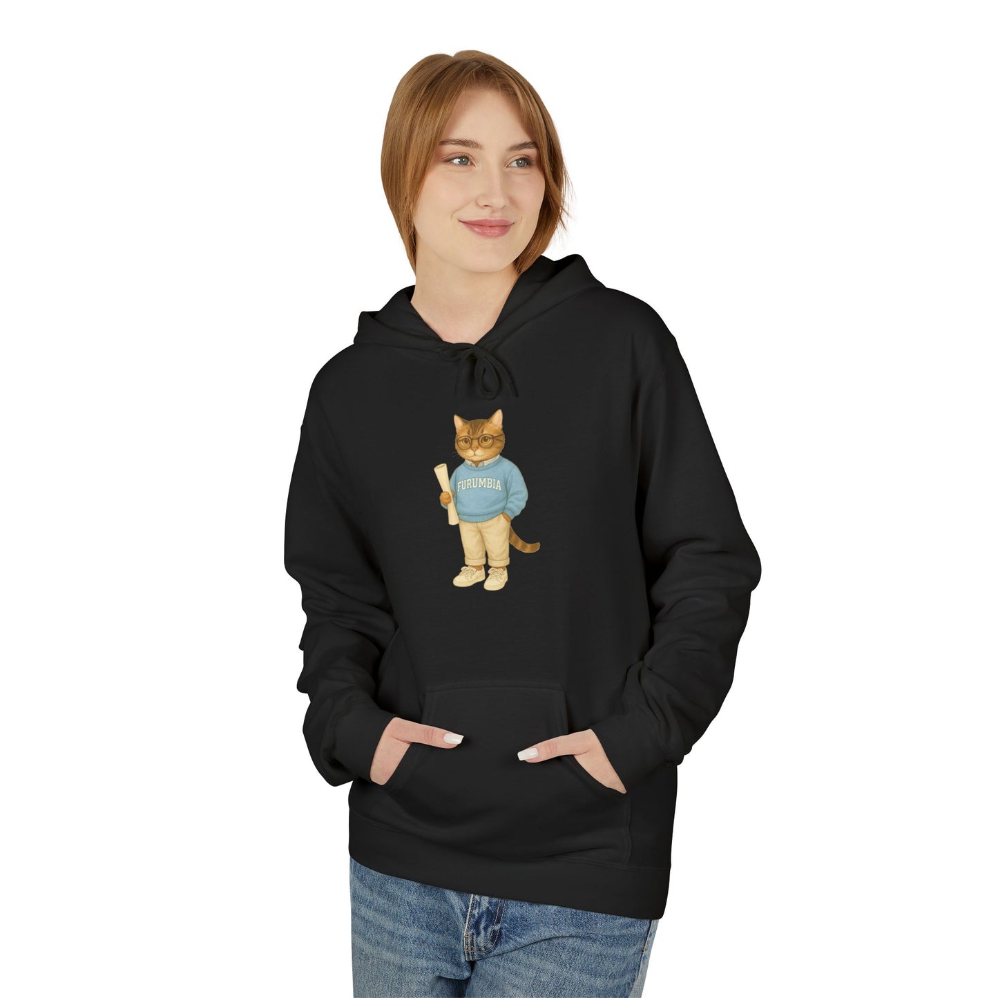 Ivy League Cats Columbia Hoodie| Cozy Unisex Hoodie