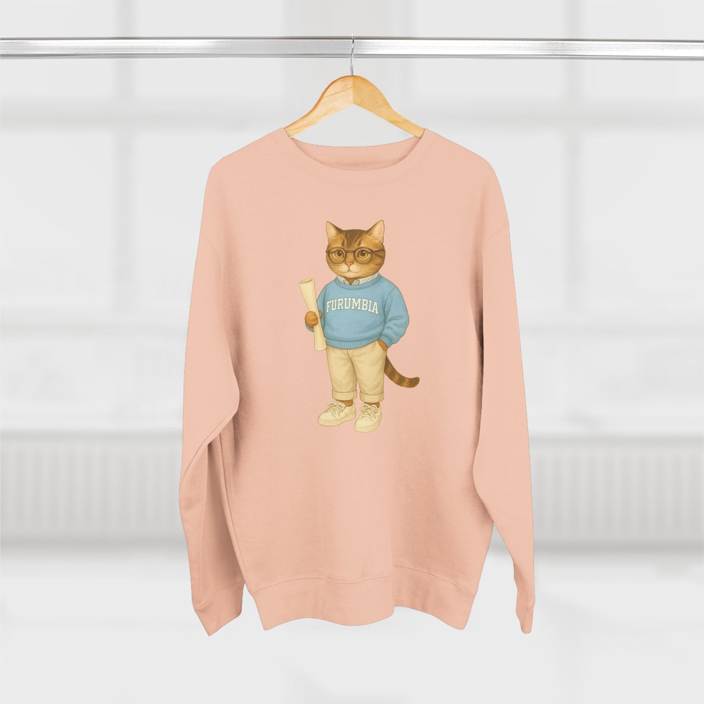 Ivy League Cats Columbia Sweatshirt | Cozy Unisex Crewneck