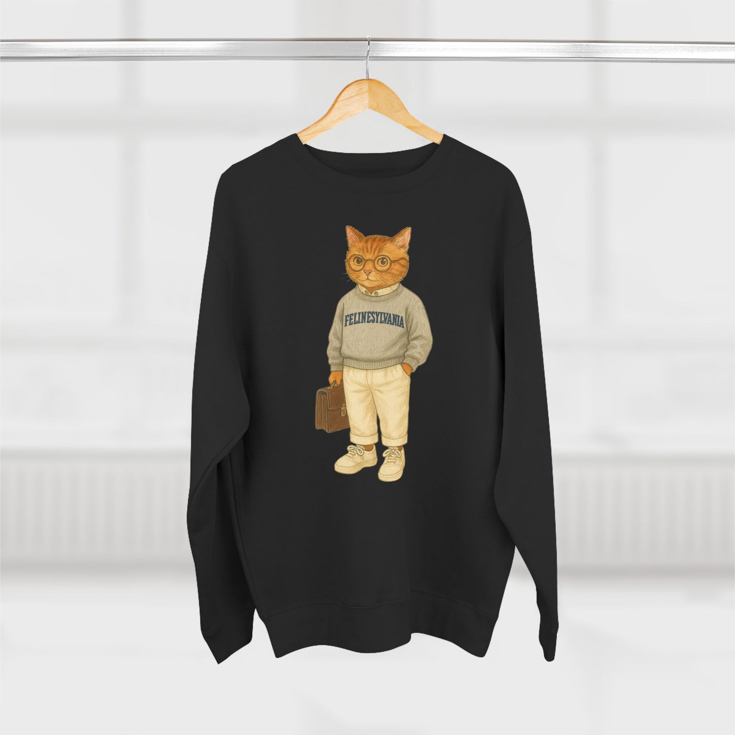 Ivy League Cats Penn Sweatshirt | Cozy Unisex Crewneck