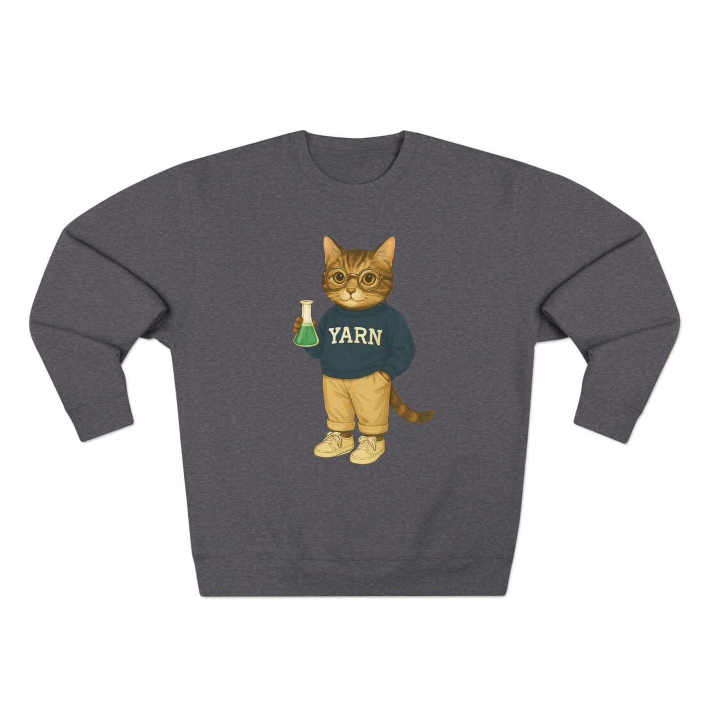 Ivy League Cats Yale Sweatshirt | Cozy Unisex Crewneck