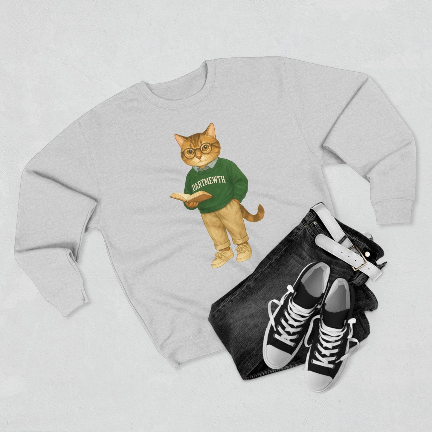Ivy League Cats Dartmouth Sweatshirt | Cozy Unisex Crewneck