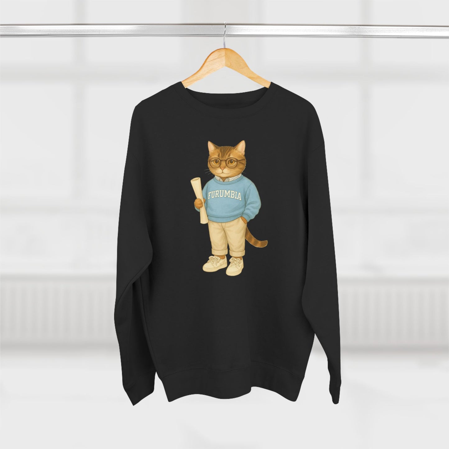 Ivy League Cats Columbia Sweatshirt | Cozy Unisex Crewneck