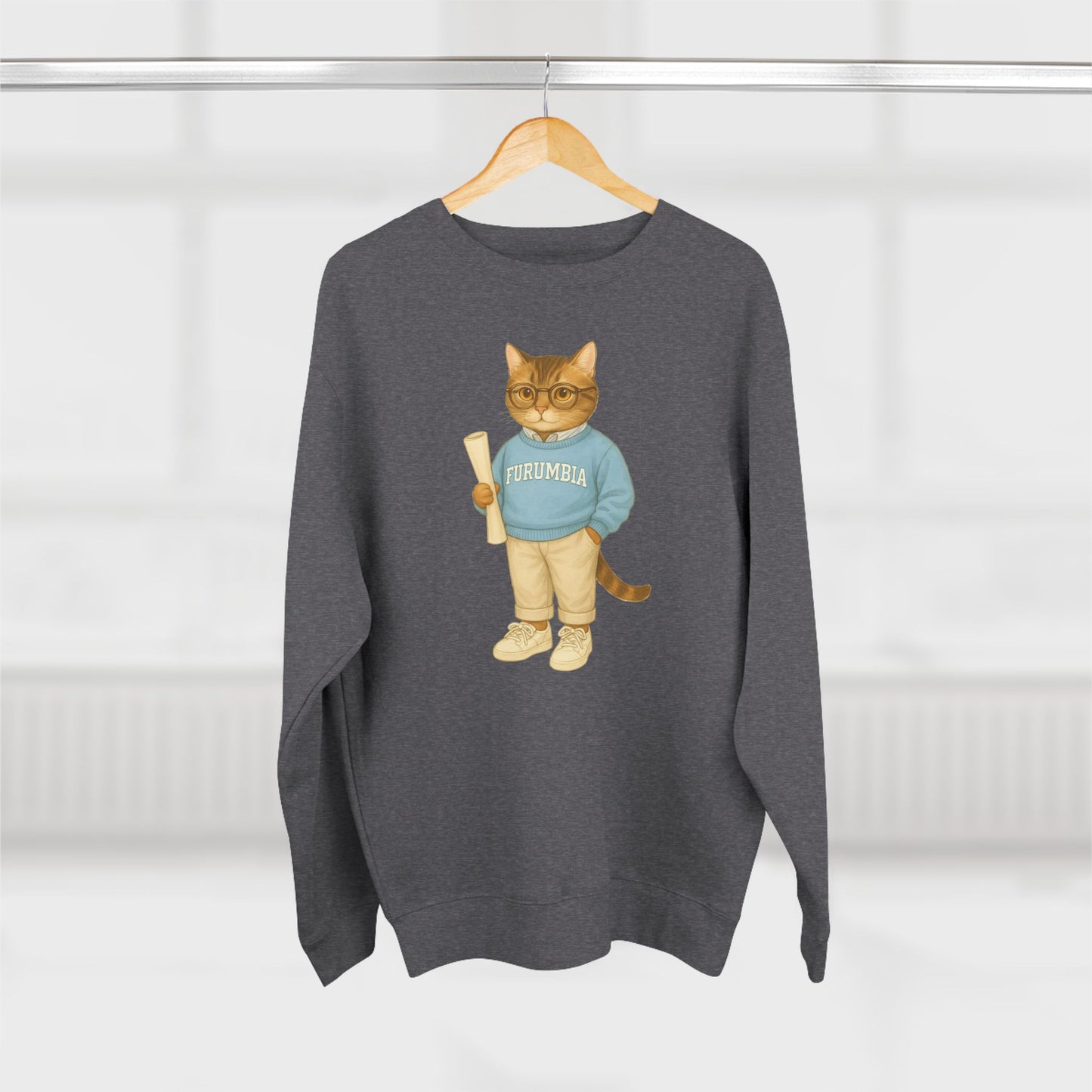 Ivy League Cats Columbia Sweatshirt | Cozy Unisex Crewneck