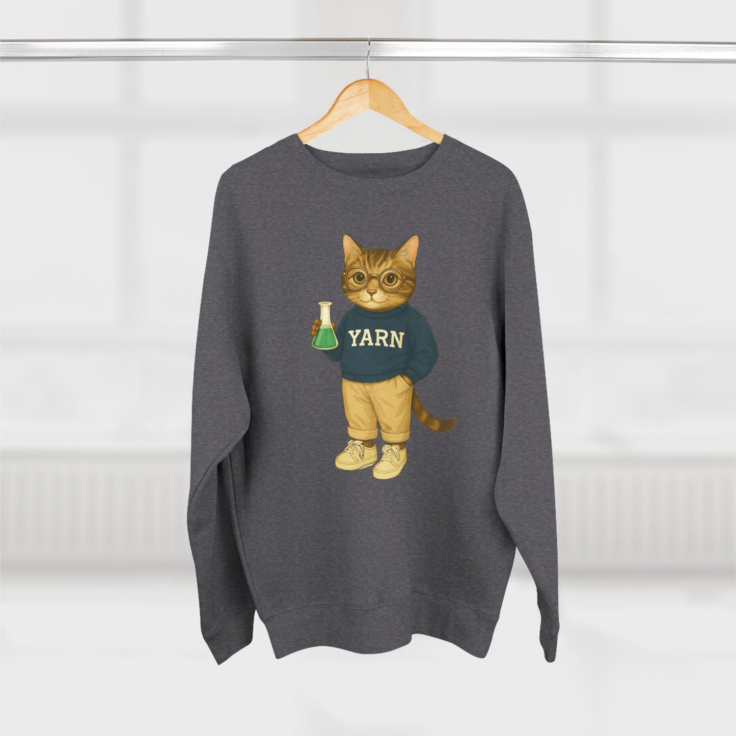 Ivy League Cats Yale Sweatshirt | Cozy Unisex Crewneck