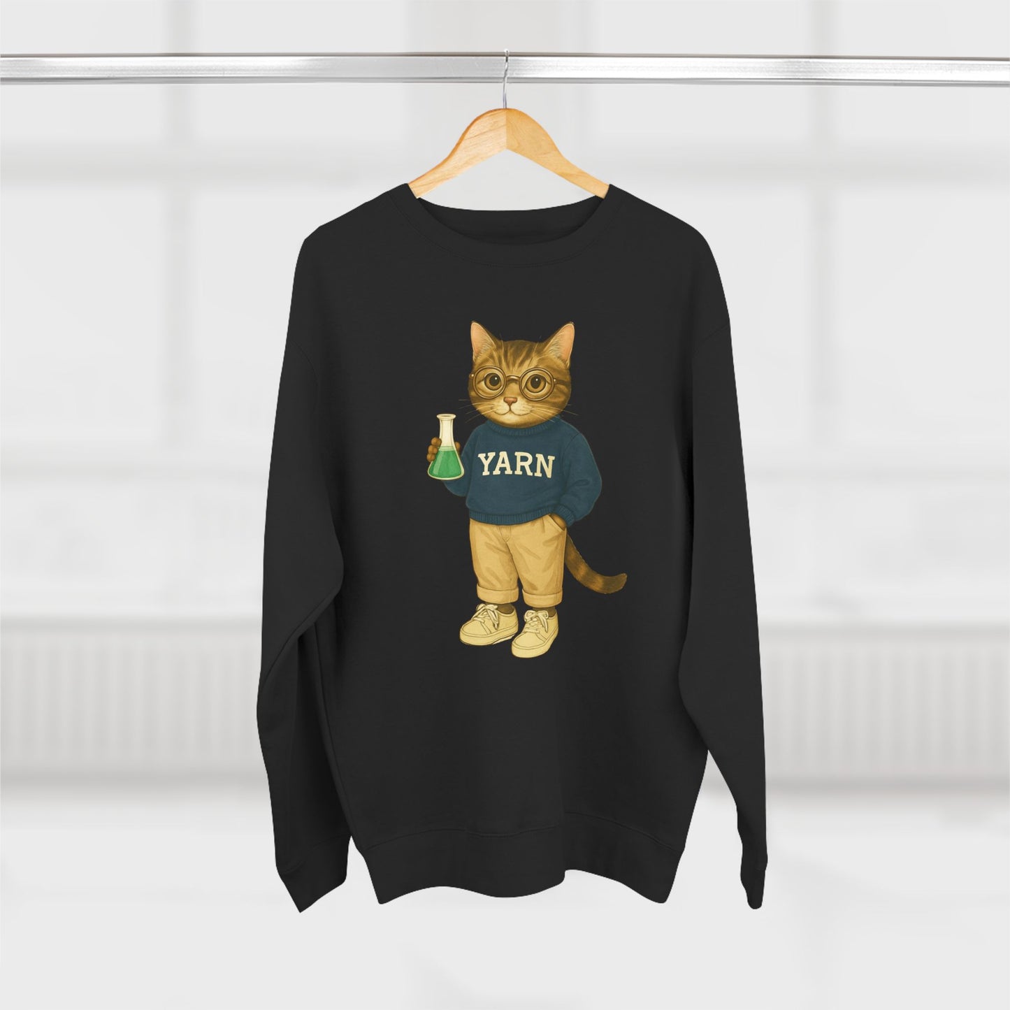 Ivy League Cats Yale Sweatshirt | Cozy Unisex Crewneck