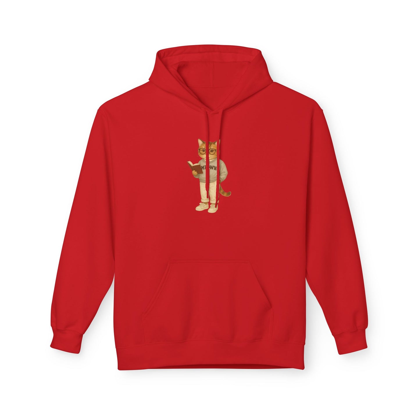 Ivy League Cats Brown Hoodie| Cozy Unisex Hoodie