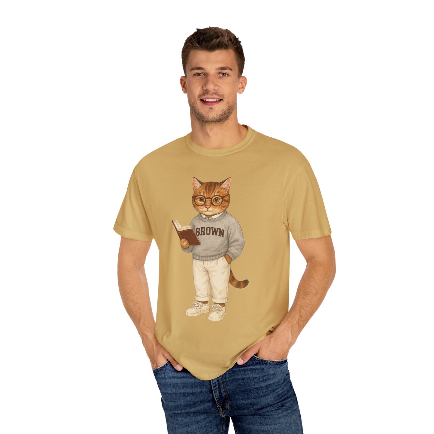 Ivy League Cats - Brown T-Shirt