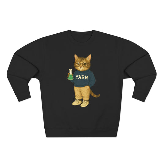 Ivy League Cats Yale Sweatshirt | Cozy Unisex Crewneck