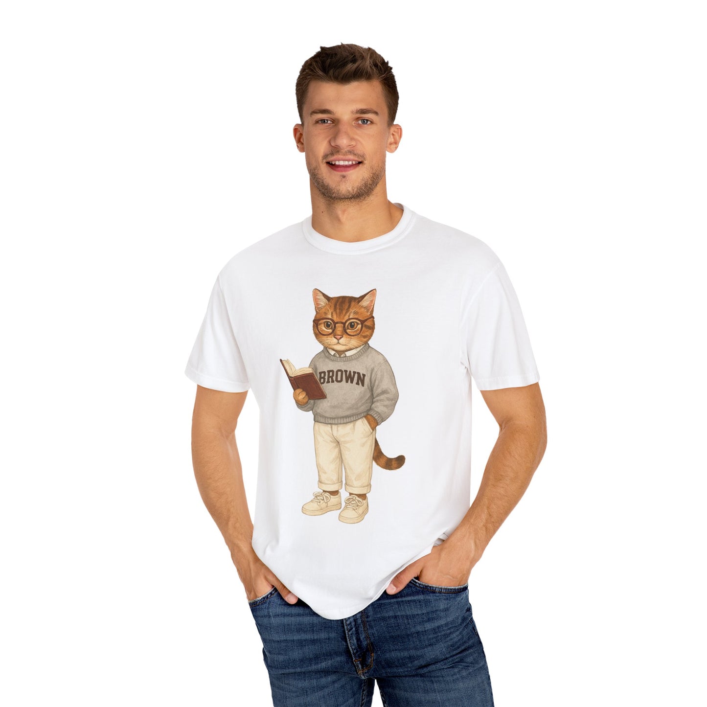 Ivy League Cats - Brown T-Shirt